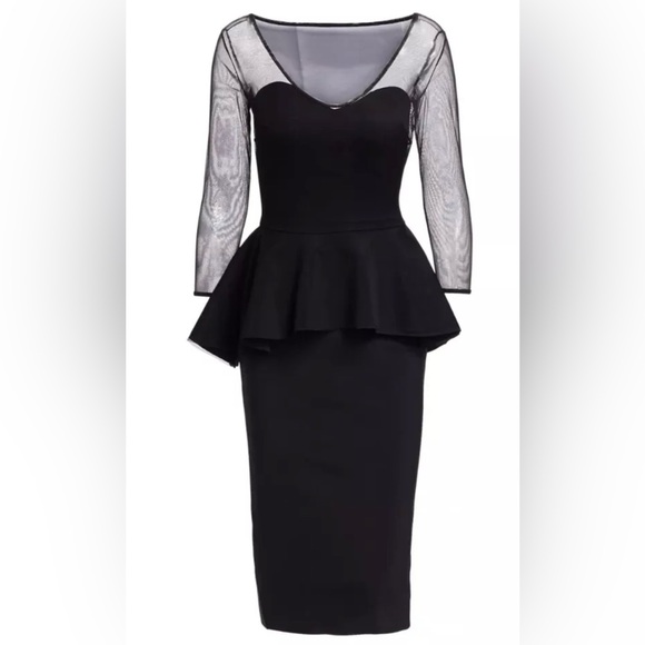 NWT- Chiara Boni Peplum Dress - Picture 1 of 7
